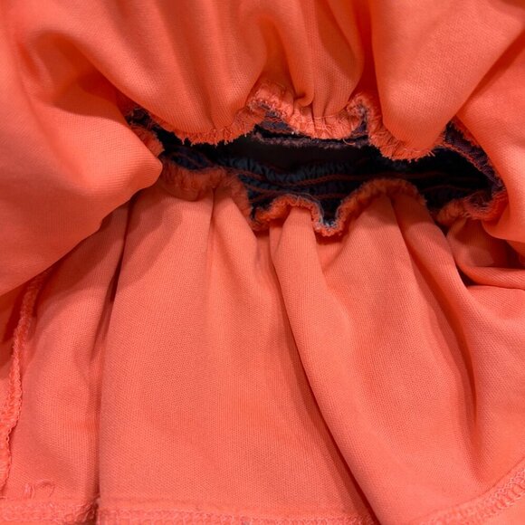 Little Lass Baby Girls’ Chambray & Pink Sheer Skirt Top | Hearts Smocked Sz 18M - Picture 4 of 9